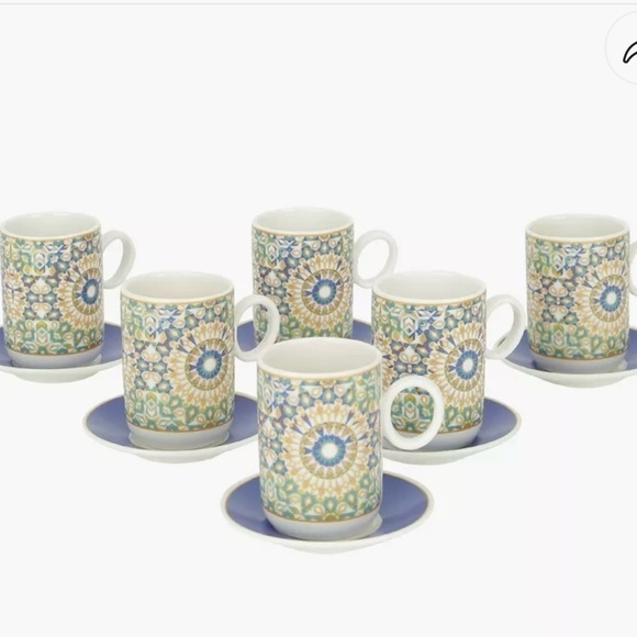 Salvatore Espresso Cup and Saucer Set Of Six - Picture 1 of 4